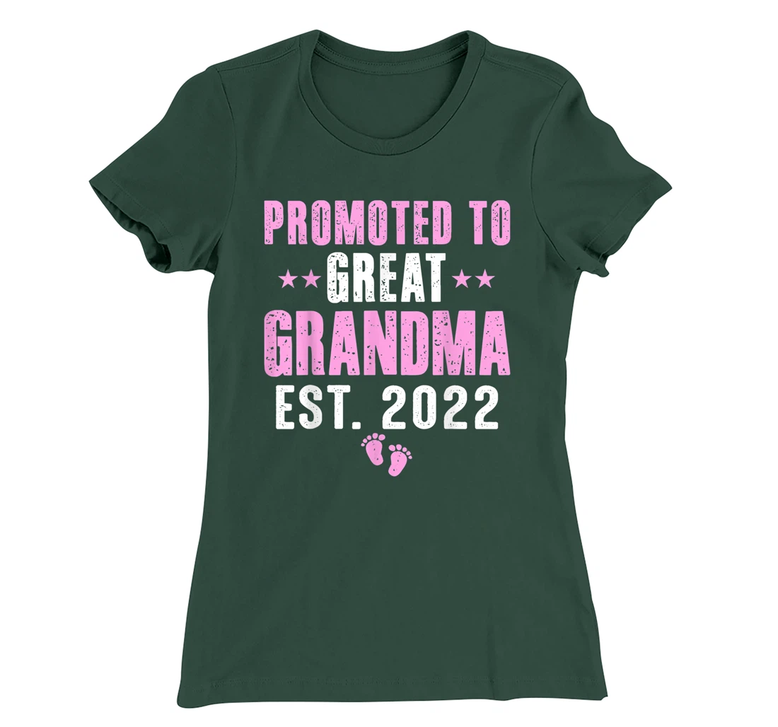First Time Great Grandma 2022 Promoted to Great Grandma 2022 T-Shirt, Kid T-Shirt and Women T-Shirt