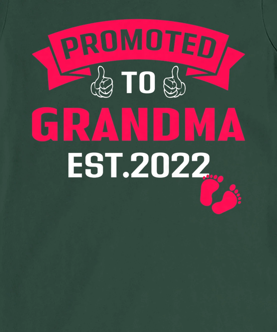 Promoted To Grandma Est. 2022 Funny Pregnancy Announcement T-Shirt, Women T-Shirt