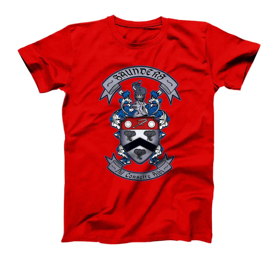Saunders Family Crest T-Shirt T-Shirt