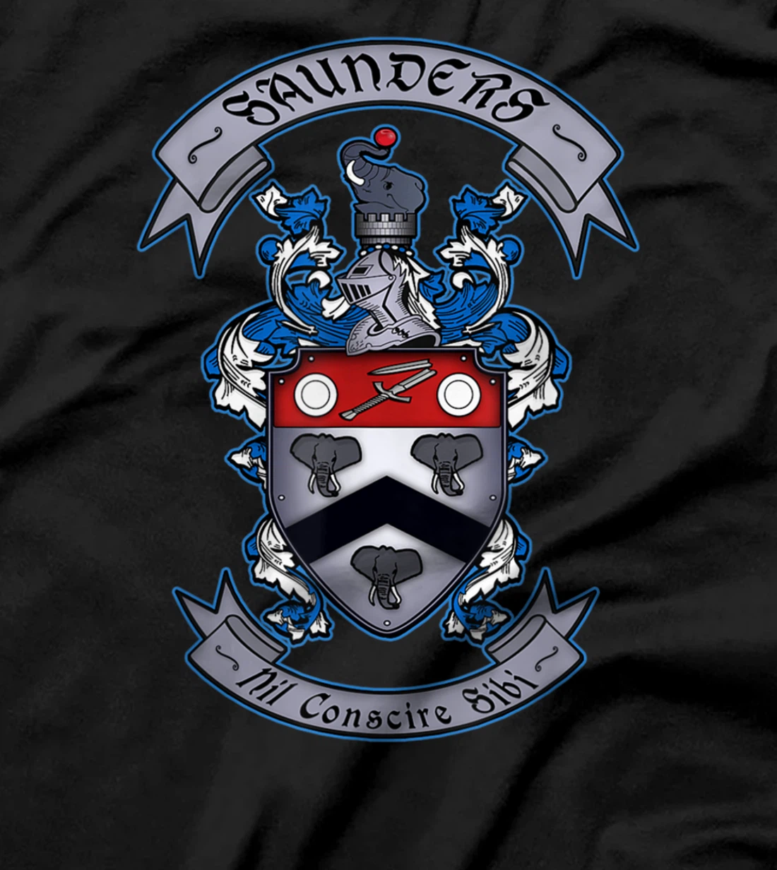 Saunders Family Crest T-Shirt T-Shirt