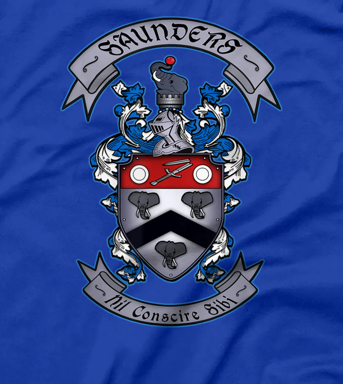 Saunders Family Crest T-Shirt T-Shirt