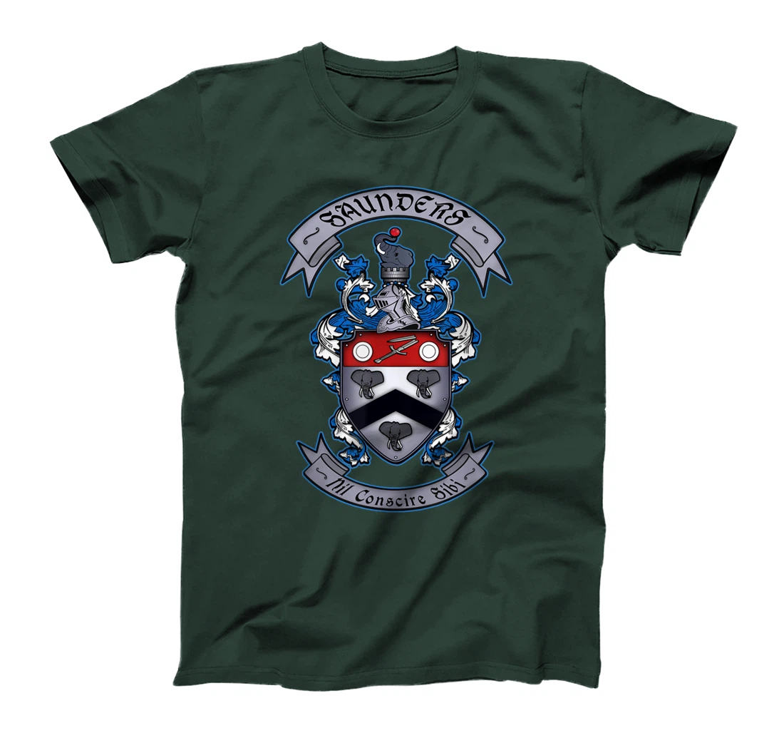 Saunders Family Crest T-Shirt T-Shirt