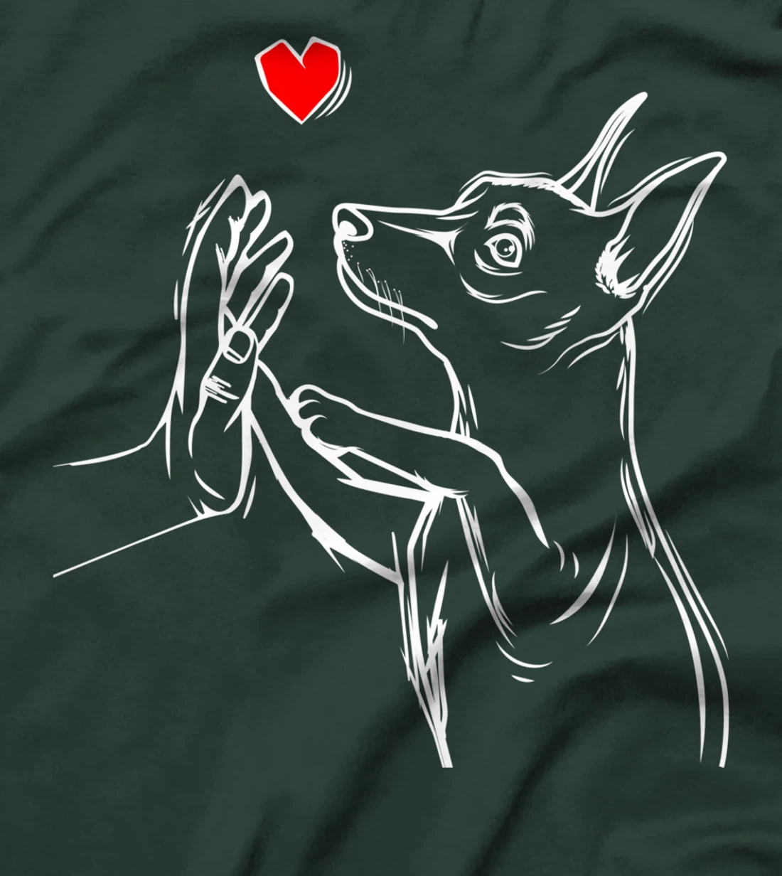 Min Pin Love Miniature Pinscher Dog Mom Women Girls T-Shirt