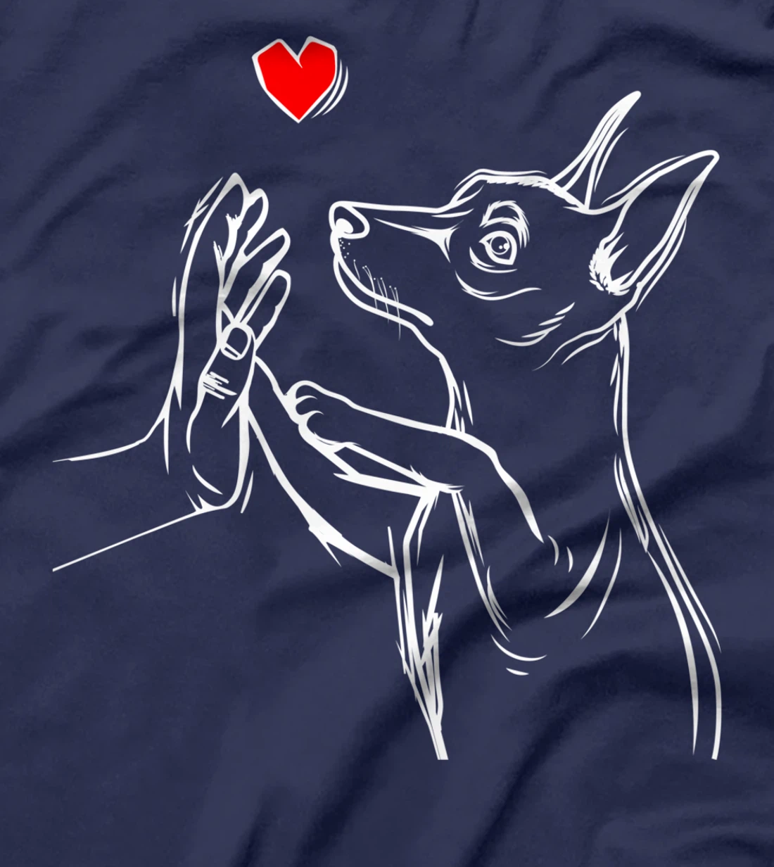 Min Pin Love Miniature Pinscher Dog Mom Women Girls T-Shirt