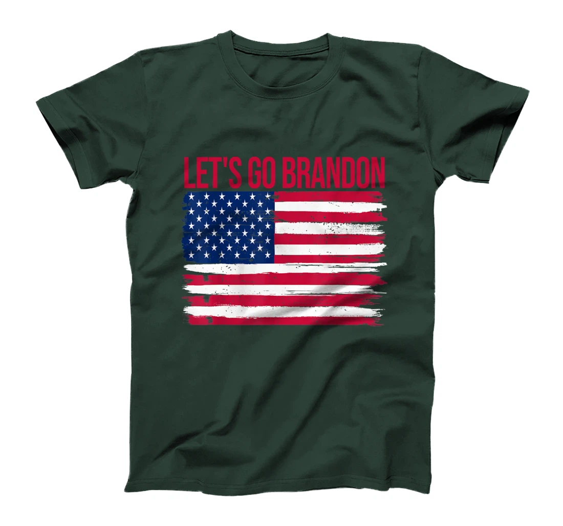 Let's Go Brandon American Flag Vintage Funny Anti Bien Club T-Shirt