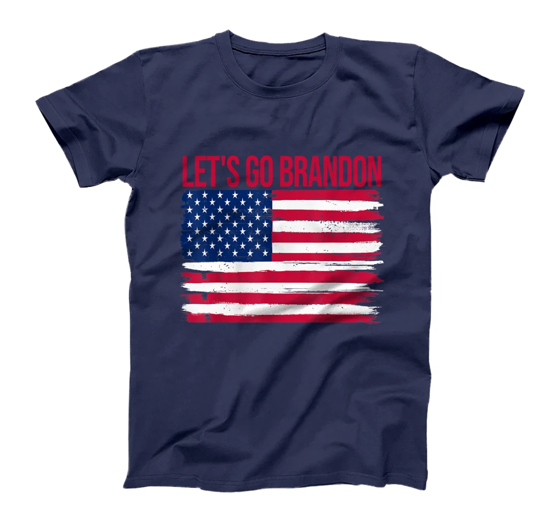 Let's Go Brandon American Flag Vintage Funny Anti Bien Club T-Shirt