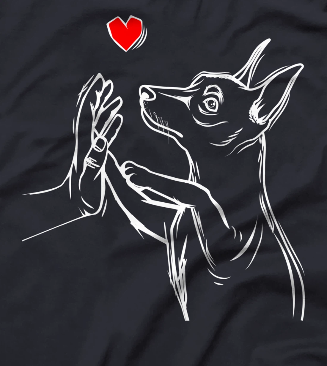 Min Pin Love Miniature Pinscher Dog Mom Women Girls T-Shirt