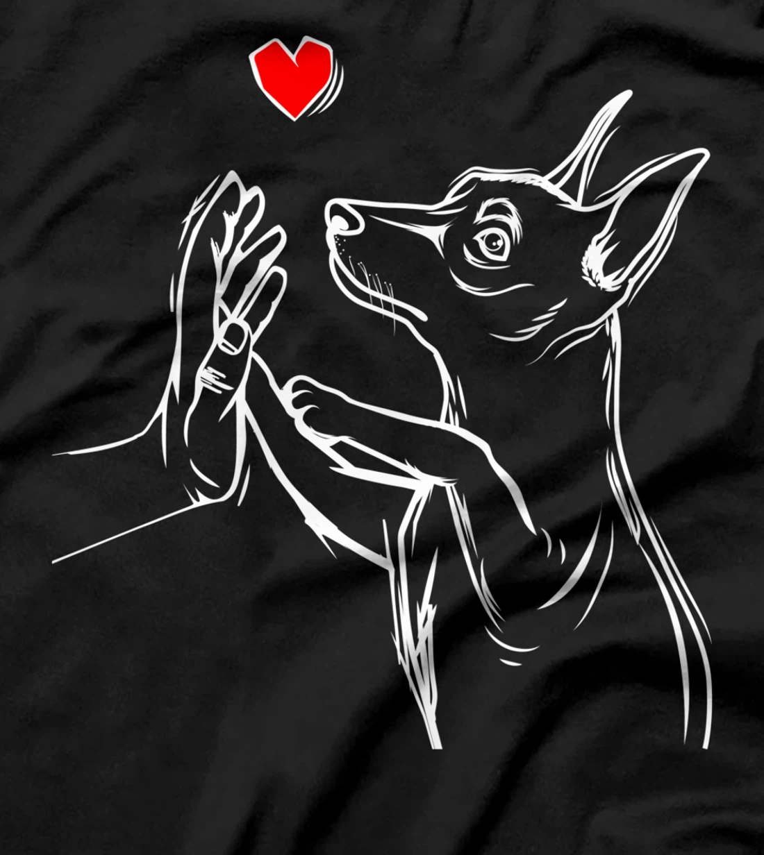 Min Pin Love Miniature Pinscher Dog Mom Women Girls T-Shirt