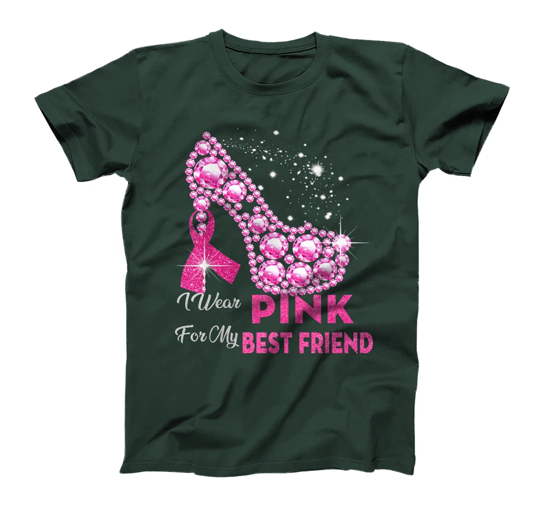 In October We Wear Pink Breast Cancer for Best Friend T-Shirt