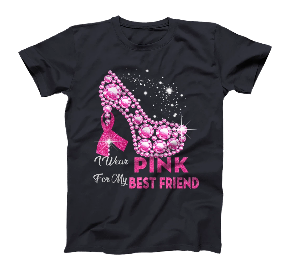 In October We Wear Pink Breast Cancer for Best Friend T-Shirt