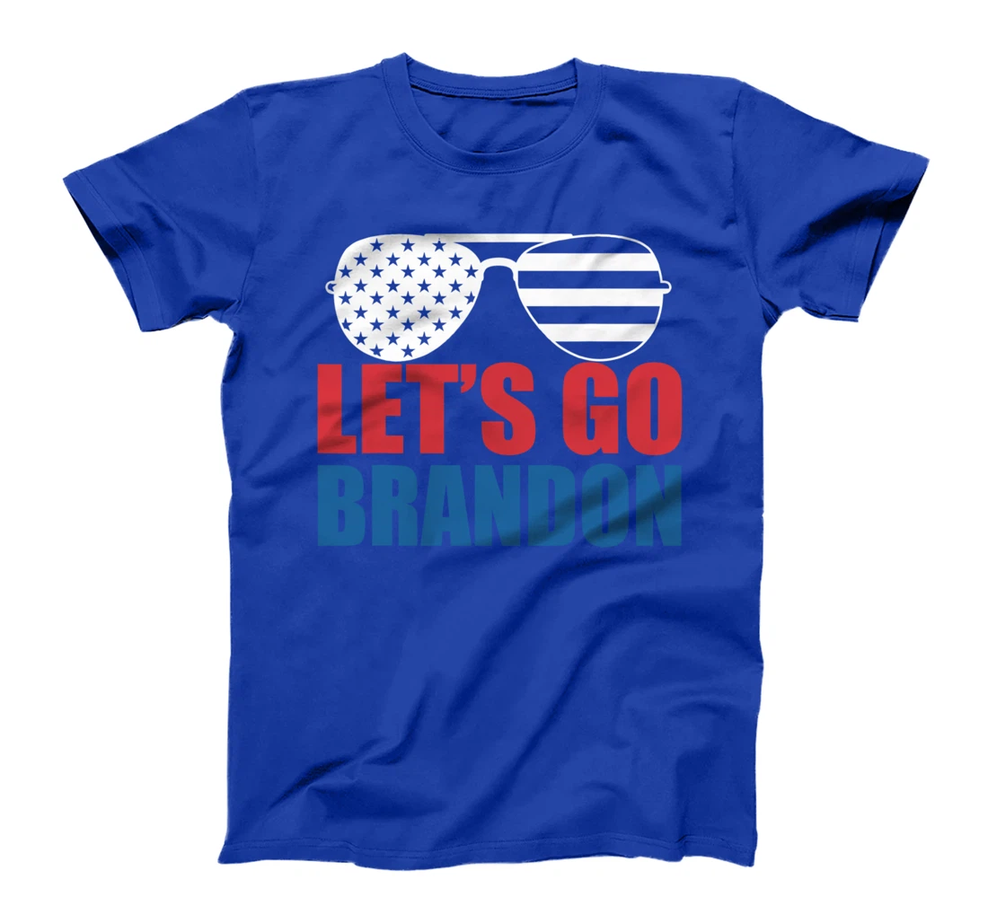 Let's Go Brandon Flag Sunglasses Funny Anti Biden T-Shirt