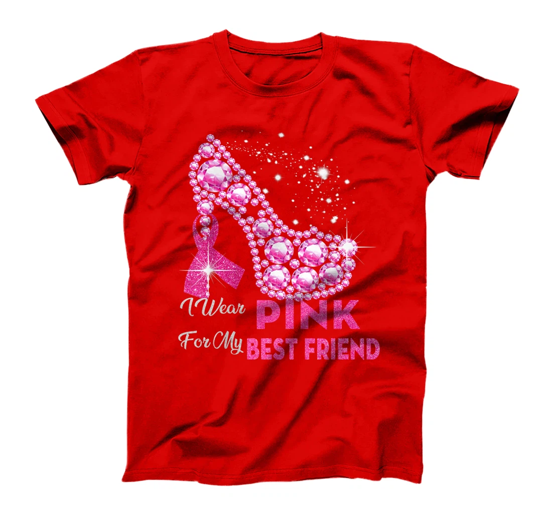 In October We Wear Pink Breast Cancer for Best Friend T-Shirt