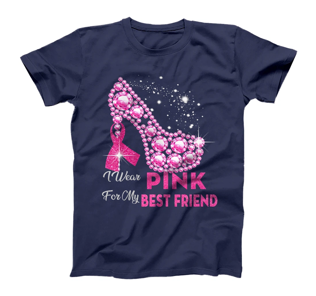 In October We Wear Pink Breast Cancer for Best Friend T-Shirt