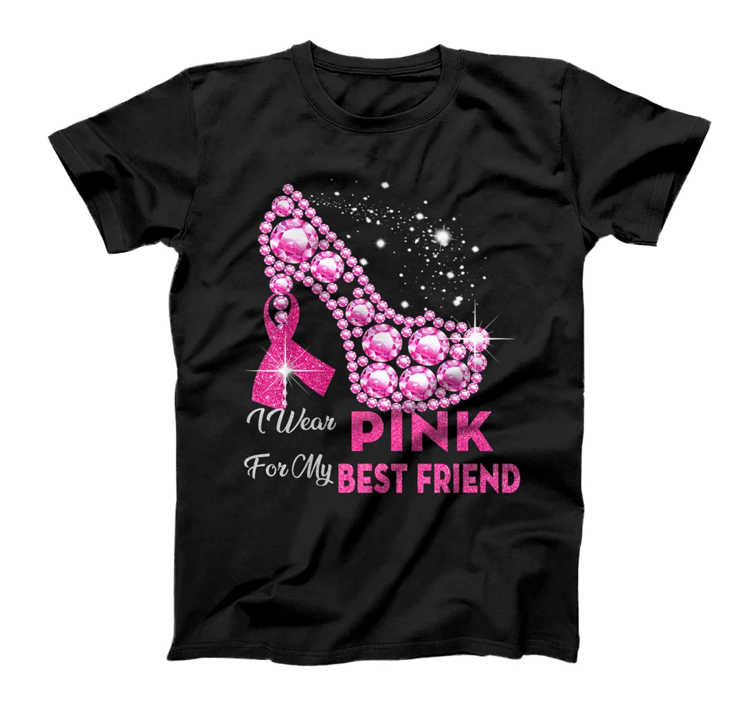 In October We Wear Pink Breast Cancer for Best Friend T-Shirt