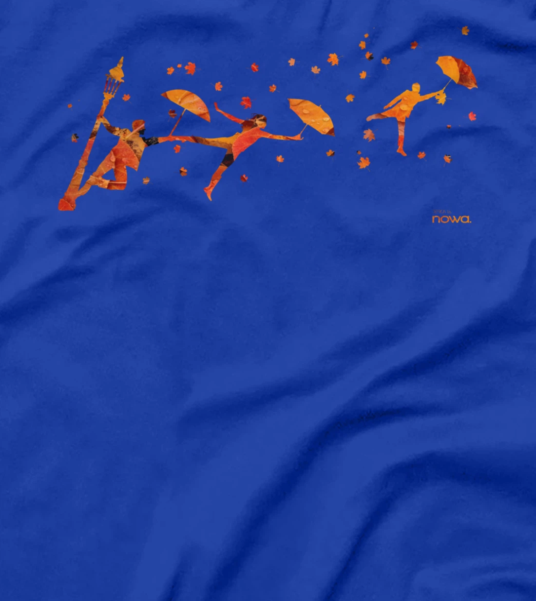 AUTUMN WIND RAIN UMBRELLA AND FOLIAGE T-Shirt