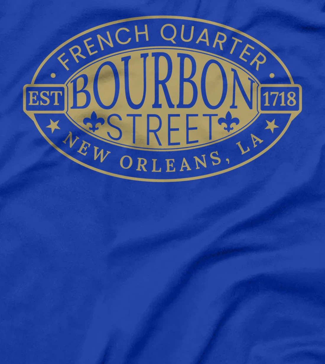 New Orleans French Quarter Bourbon Street Louisiana Est 1718 T-Shirt