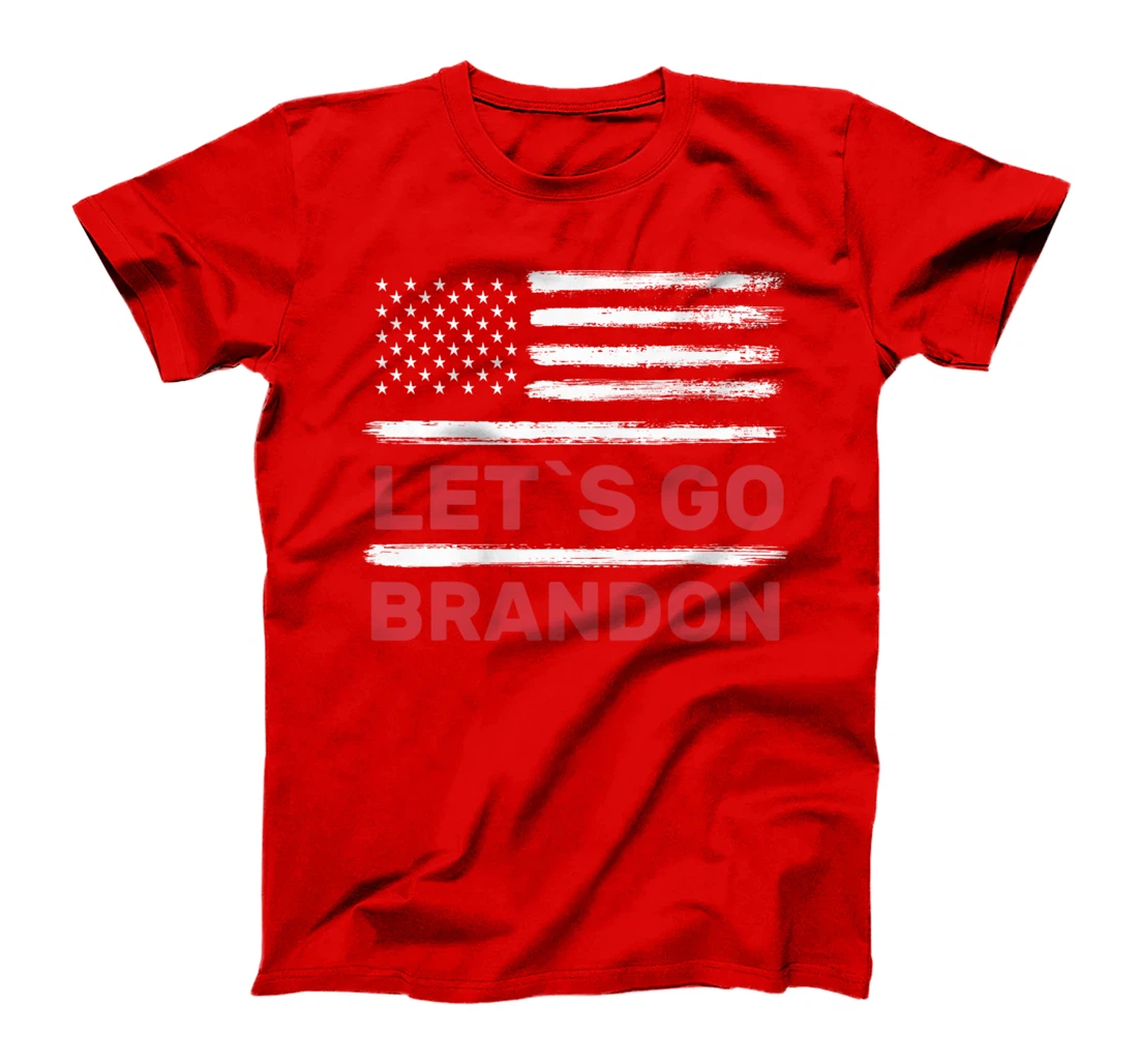 Let's Go Brandon American Flag Retro Vintage T-Shirt