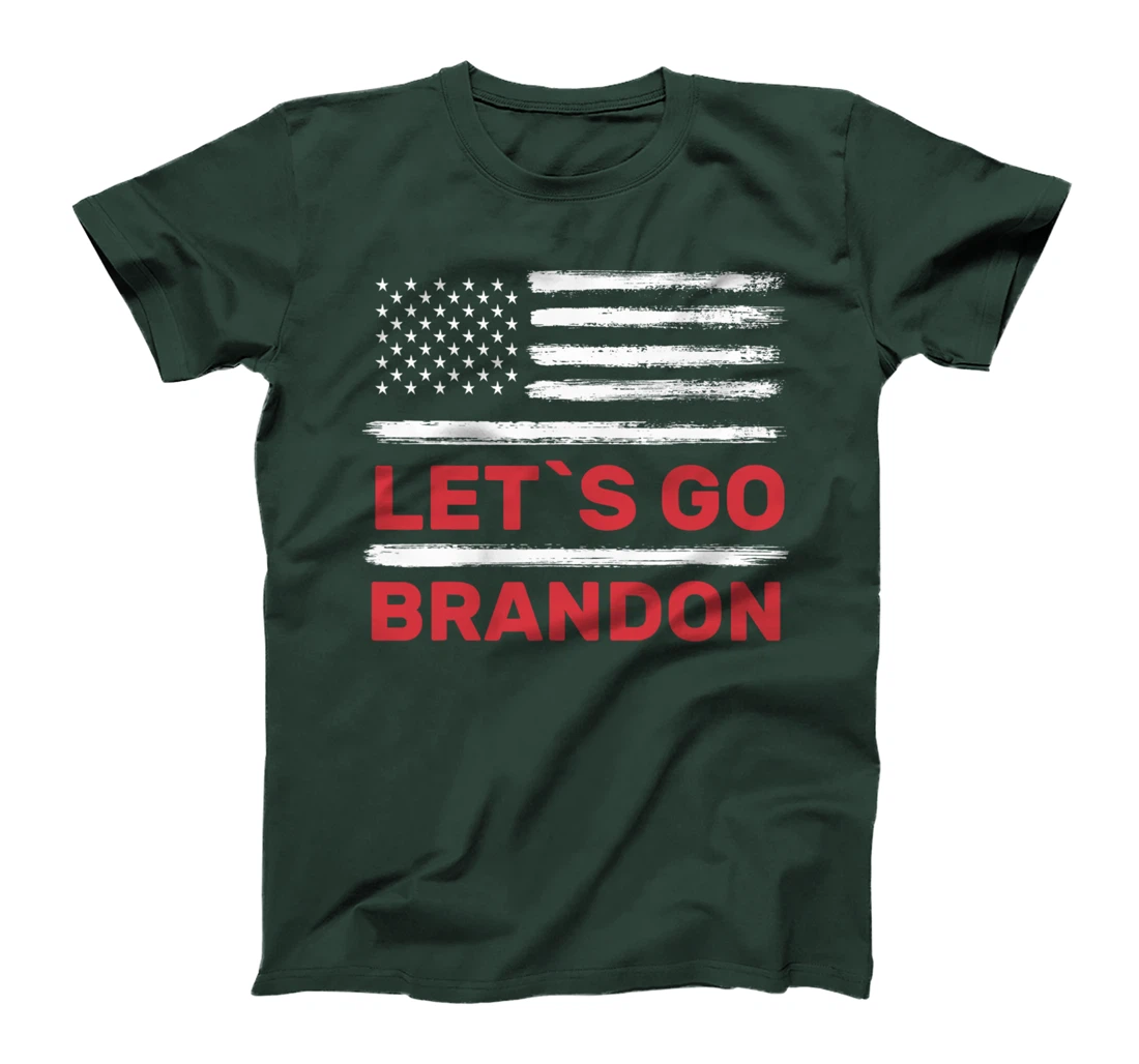 Let's Go Brandon American Flag Retro Vintage T-Shirt