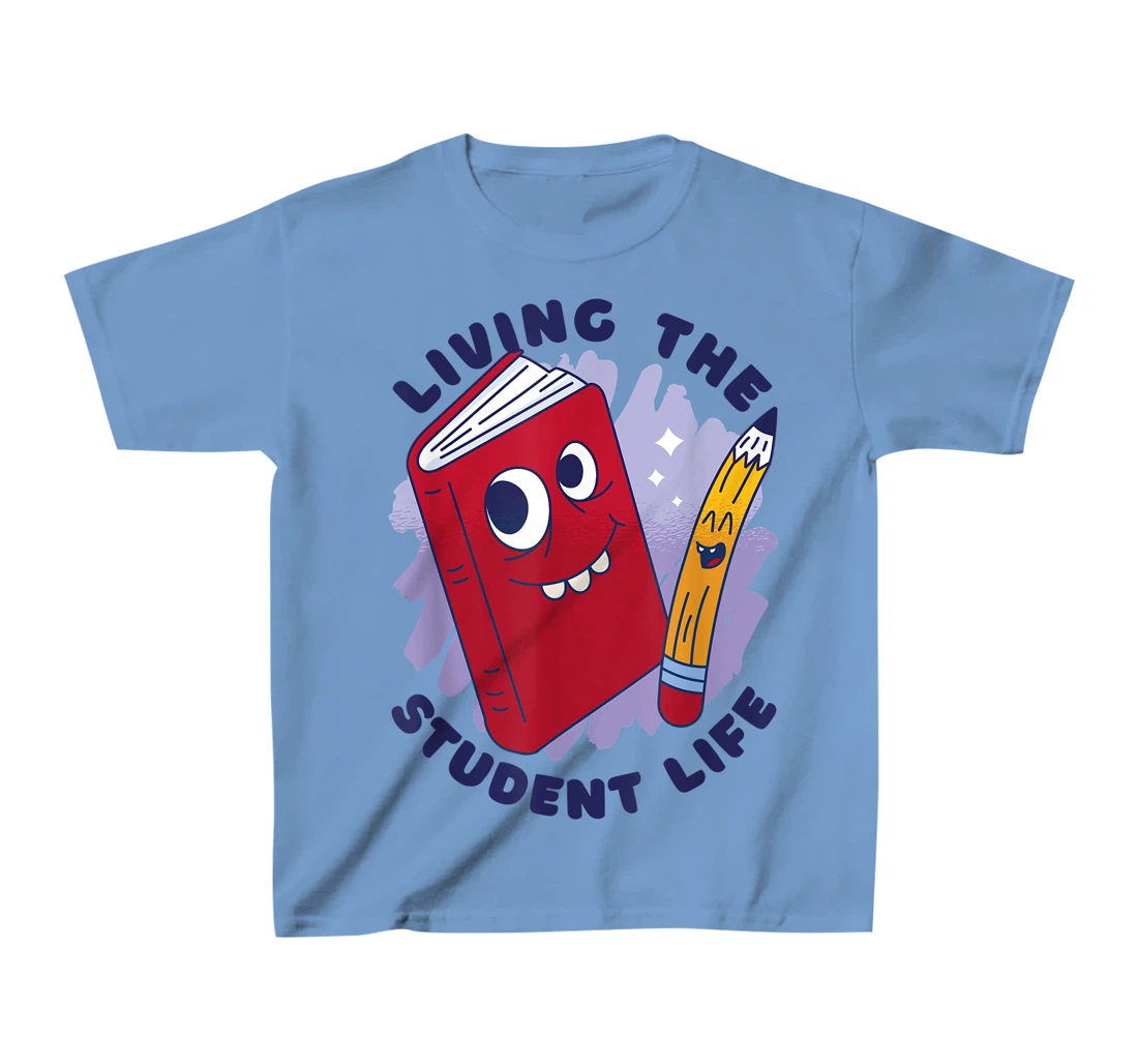 Womens Book And Pencil Cartoon School Education T-Shirt, Kid T-Shirt and Women T-Shirt