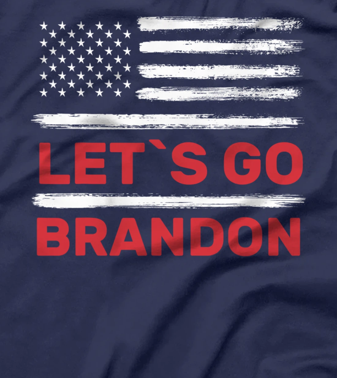 Let's Go Brandon American Flag Retro Vintage T-Shirt