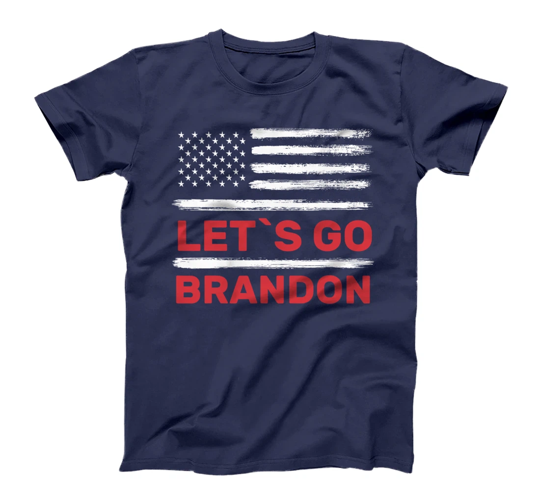 Let's Go Brandon American Flag Retro Vintage T-Shirt