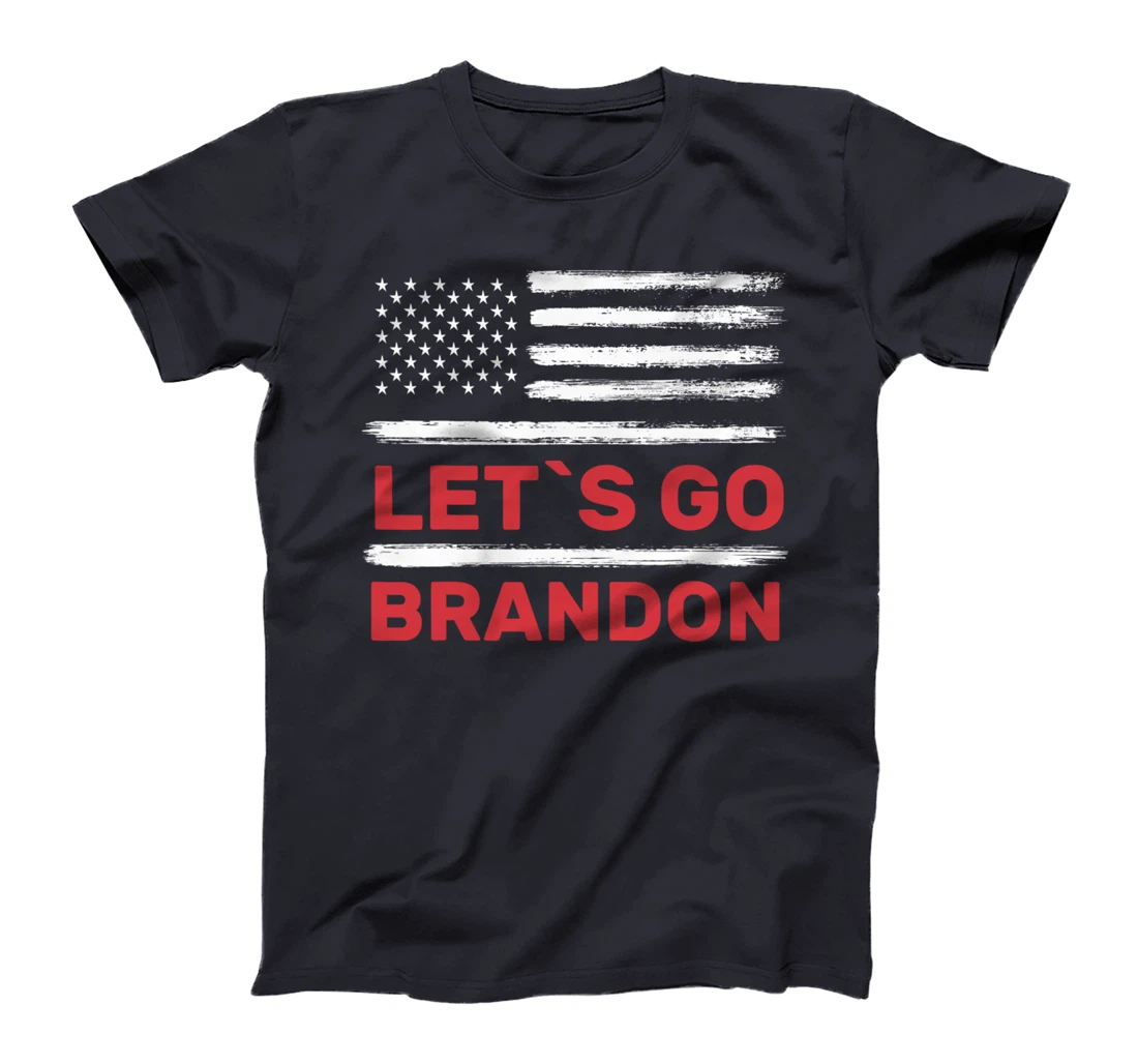 Let's Go Brandon American Flag Retro Vintage T-Shirt