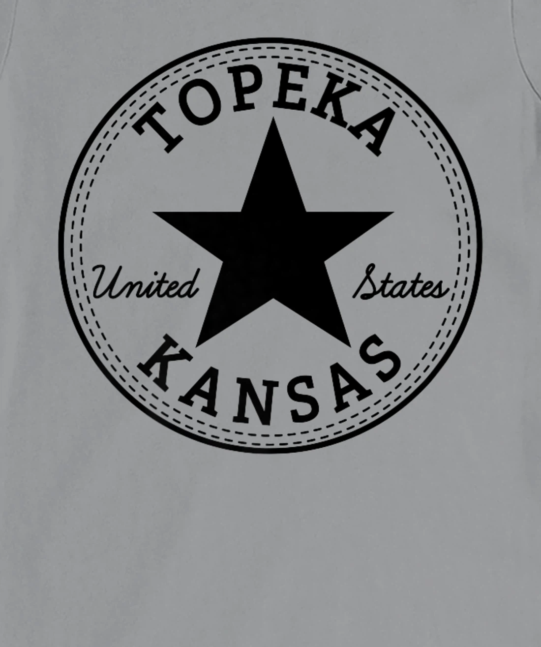 Womens Topeka Kansas USA Skater travel holiday tourist fun souvenir T-Shirt, Women T-Shirt