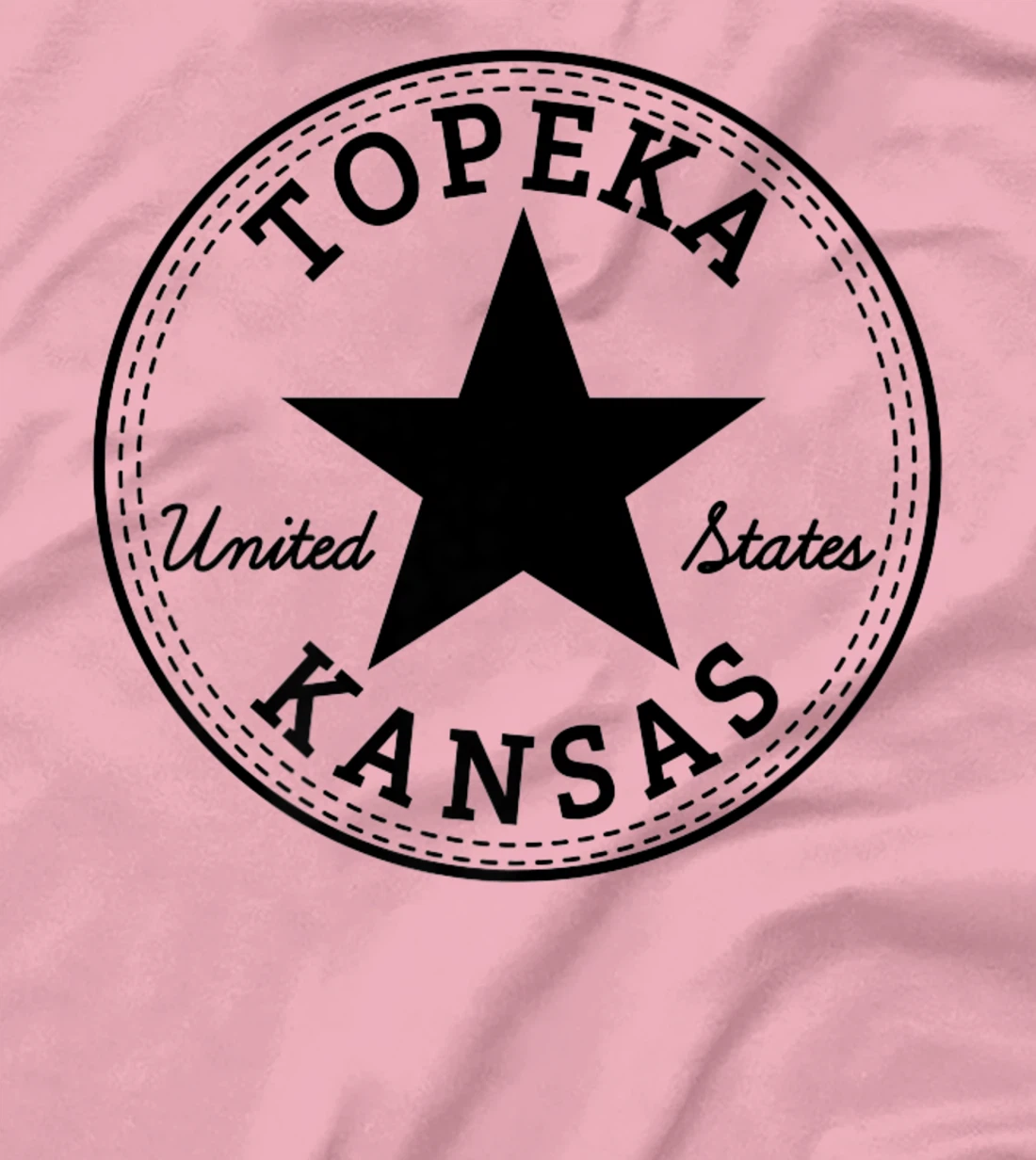 Womens Topeka Kansas USA Skater travel holiday tourist fun souvenir T-Shirt, Women T-Shirt