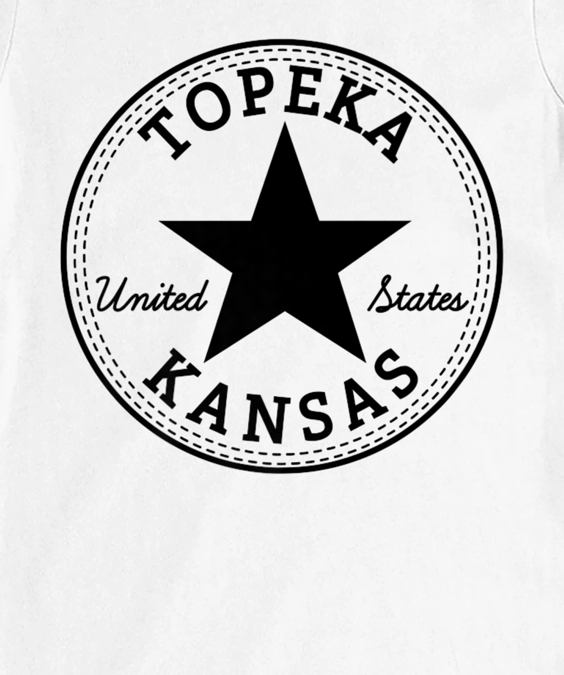 Womens Topeka Kansas USA Skater travel holiday tourist fun souvenir T-Shirt, Women T-Shirt