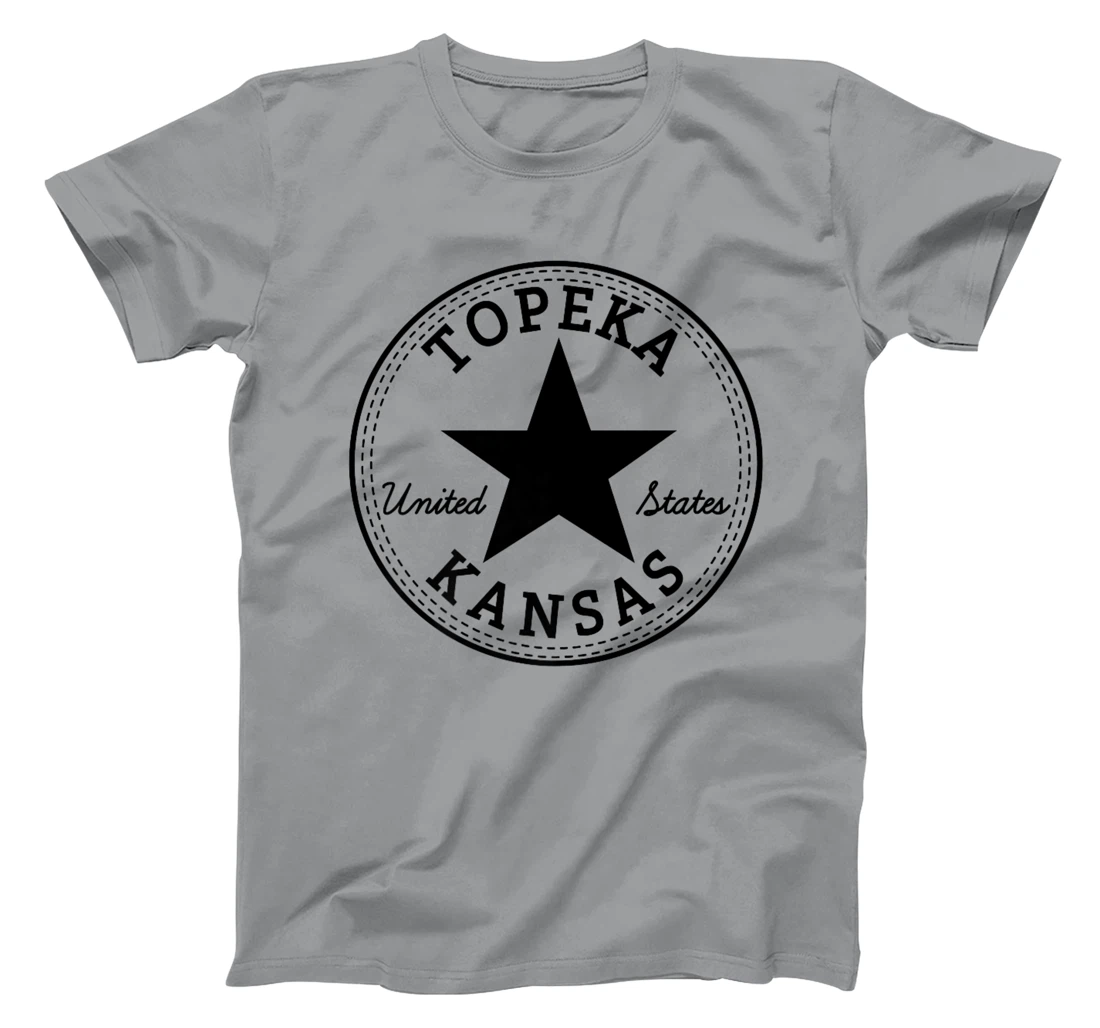 Womens Topeka Kansas USA Skater travel holiday tourist fun souvenir T-Shirt, Women T-Shirt