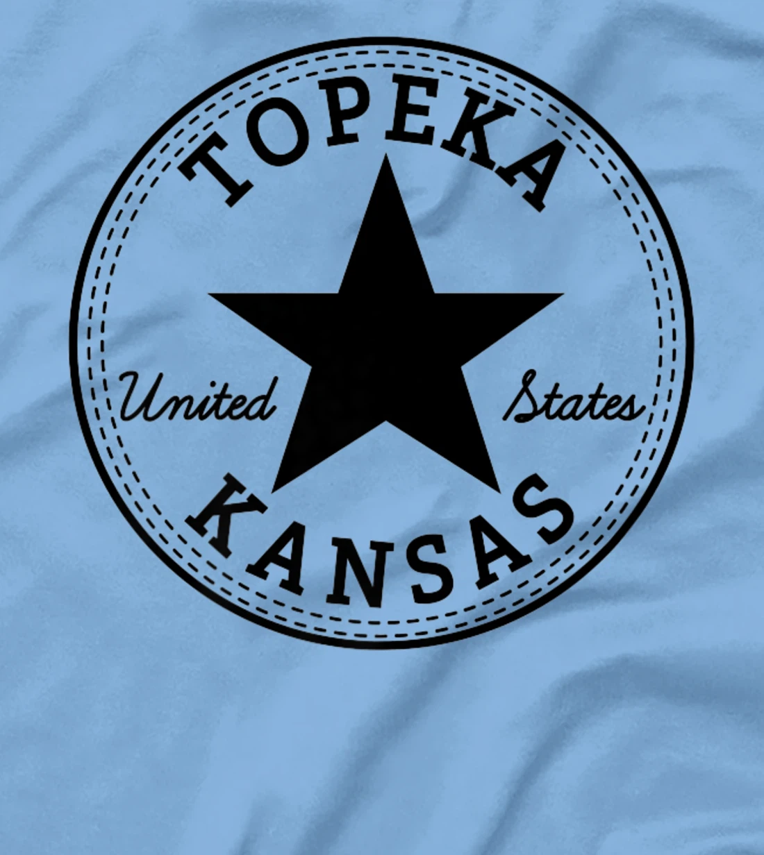 Womens Topeka Kansas USA Skater travel holiday tourist fun souvenir T-Shirt, Women T-Shirt
