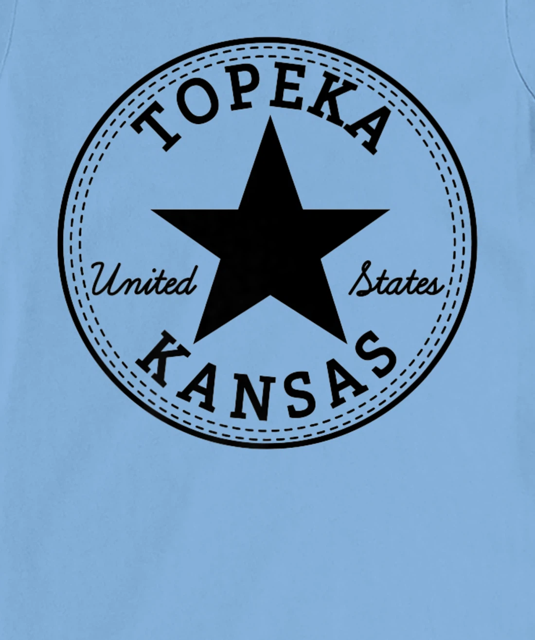 Womens Topeka Kansas USA Skater travel holiday tourist fun souvenir T-Shirt, Women T-Shirt
