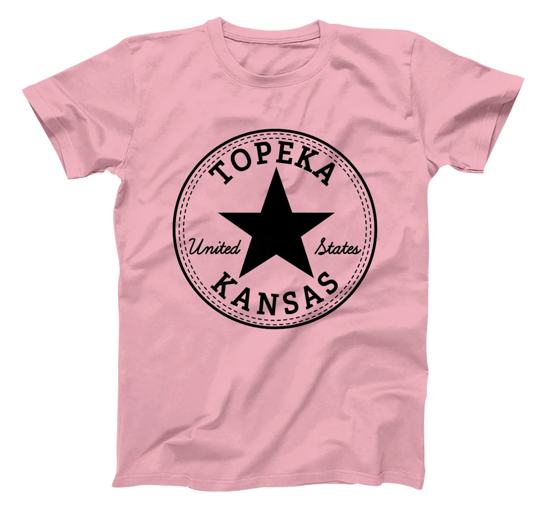 Womens Topeka Kansas USA Skater travel holiday tourist fun souvenir T-Shirt, Women T-Shirt