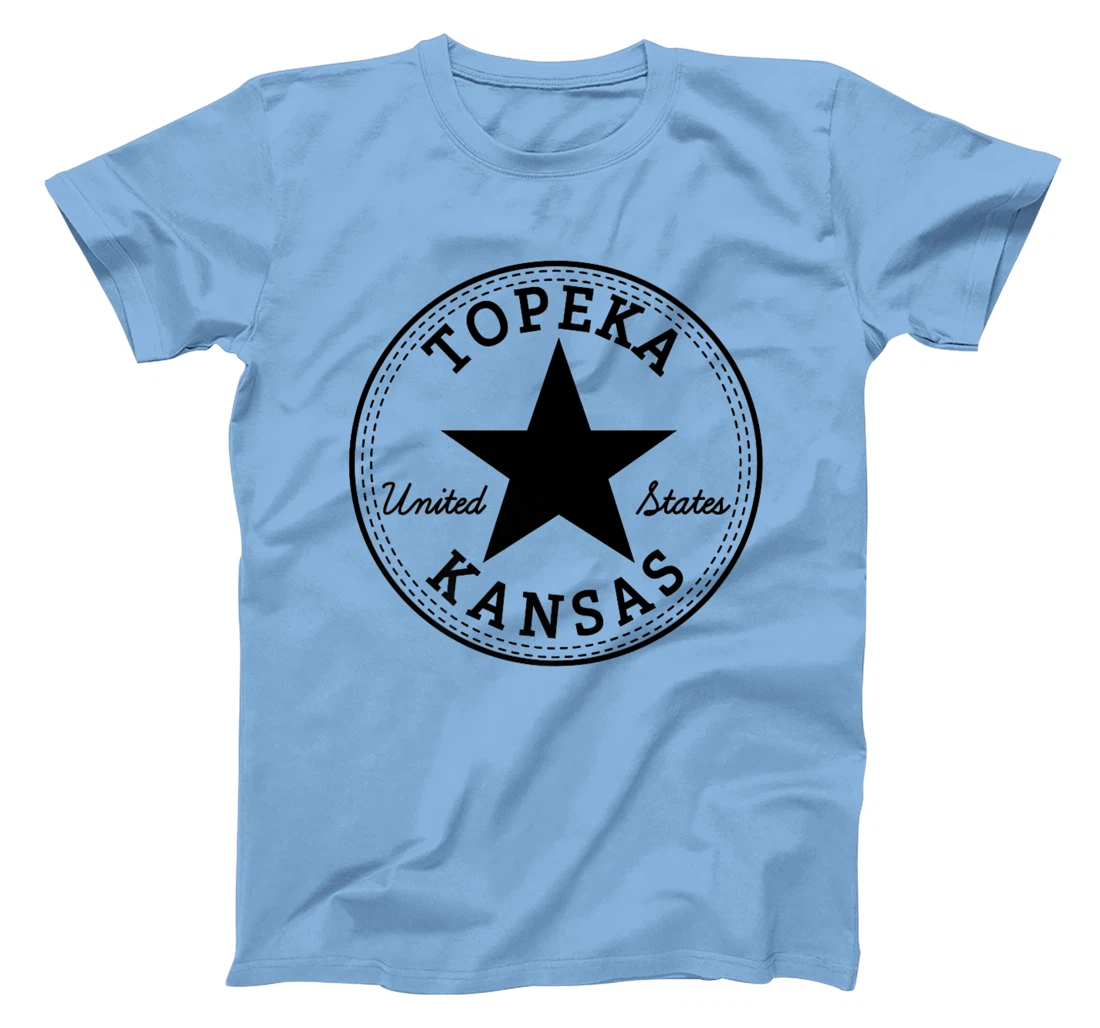 Womens Topeka Kansas USA Skater travel holiday tourist fun souvenir T-Shirt, Women T-Shirt