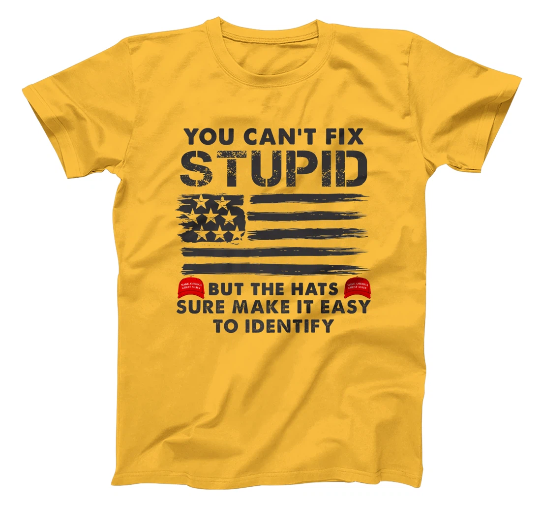 Womens You Can't Fix Stupid But The Hats Sure Make It Funny Costume T-Shirt, Women T-Shirt