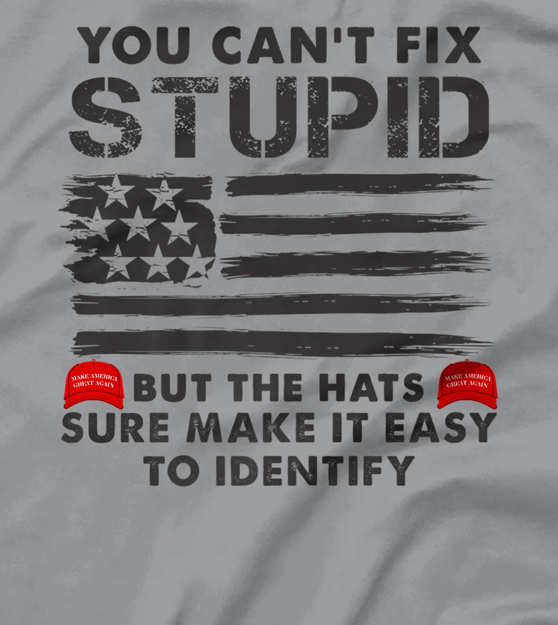 Womens You Can't Fix Stupid But The Hats Sure Make It Funny Costume T-Shirt, Women T-Shirt