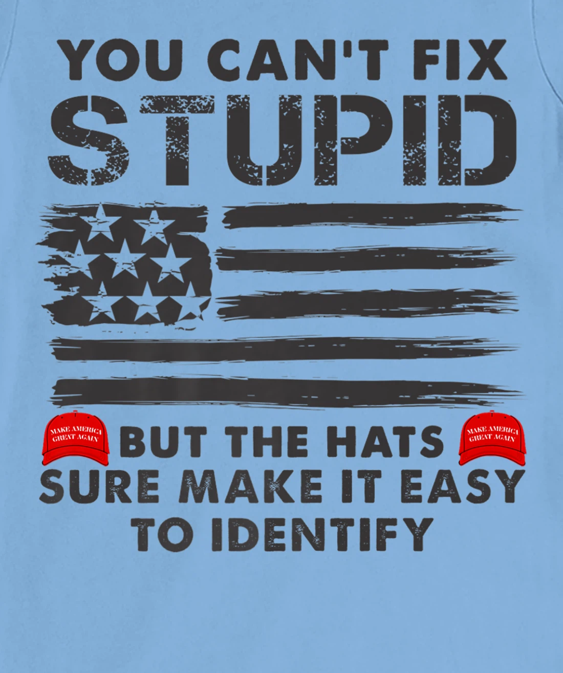 Womens You Can't Fix Stupid But The Hats Sure Make It Funny Costume T-Shirt, Women T-Shirt