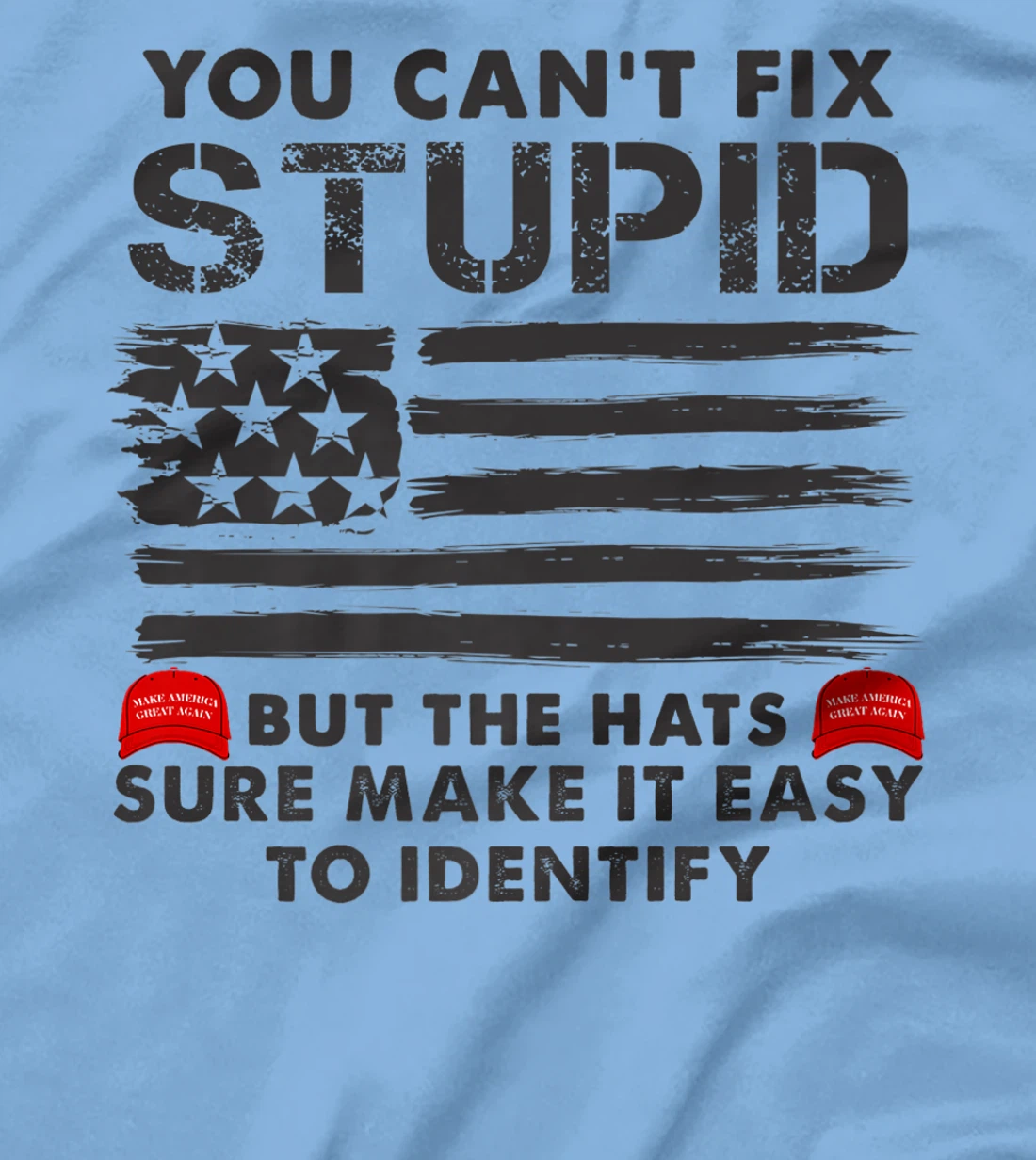 Womens You Can't Fix Stupid But The Hats Sure Make It Funny Costume T-Shirt, Women T-Shirt