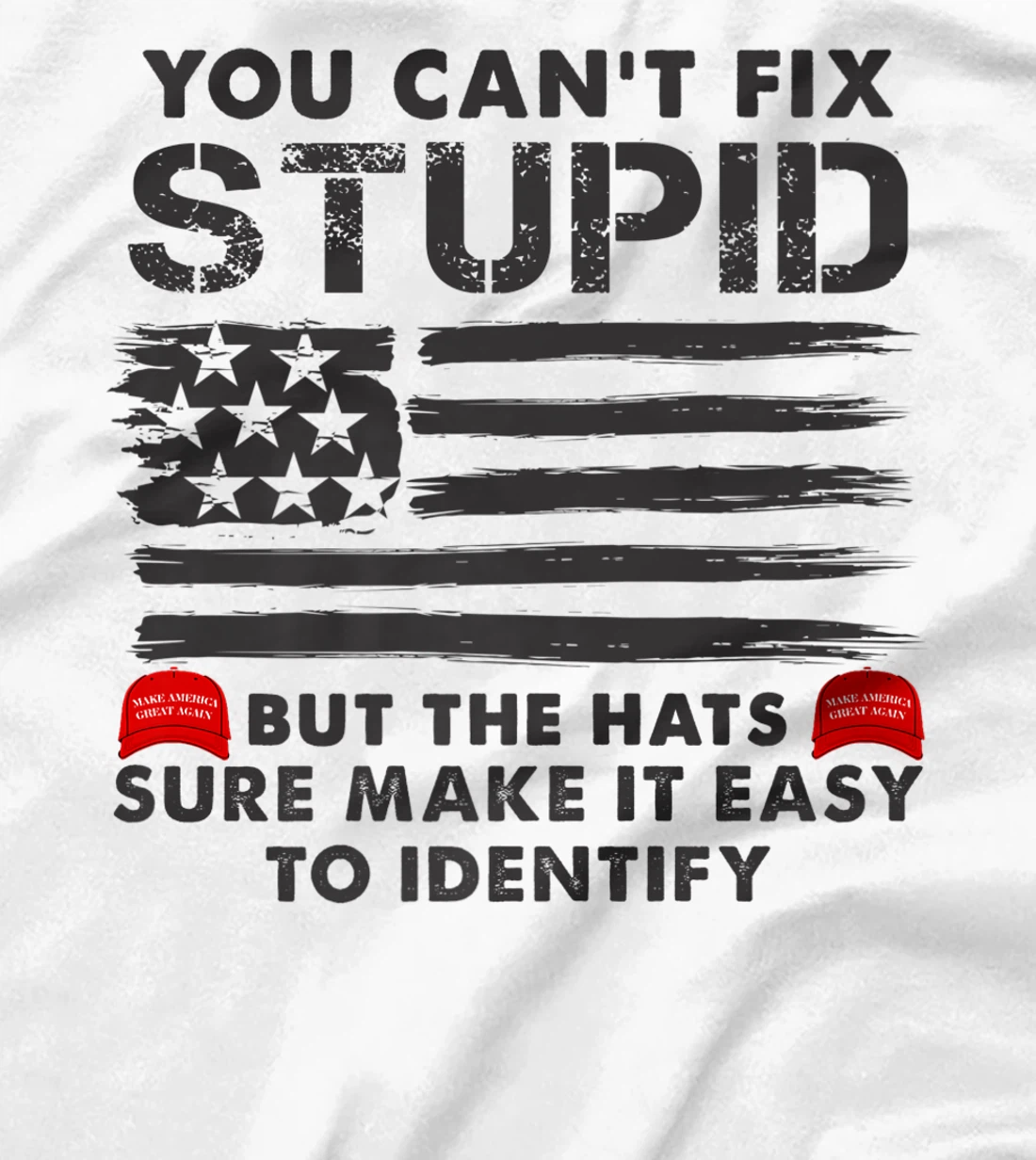 Womens You Can't Fix Stupid But The Hats Sure Make It Funny Costume T-Shirt, Women T-Shirt