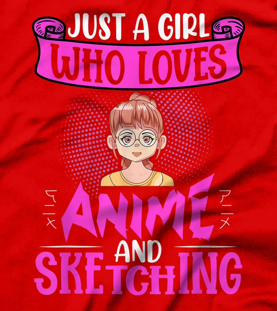Japanese girly nerd manga anime Waifu girl cosplay T-Shirt, Women T-Shirt