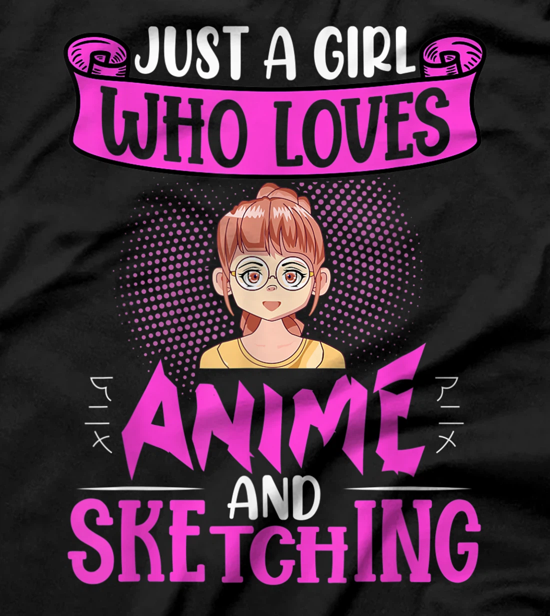 Japanese girly nerd manga anime Waifu girl cosplay T-Shirt, Women T-Shirt