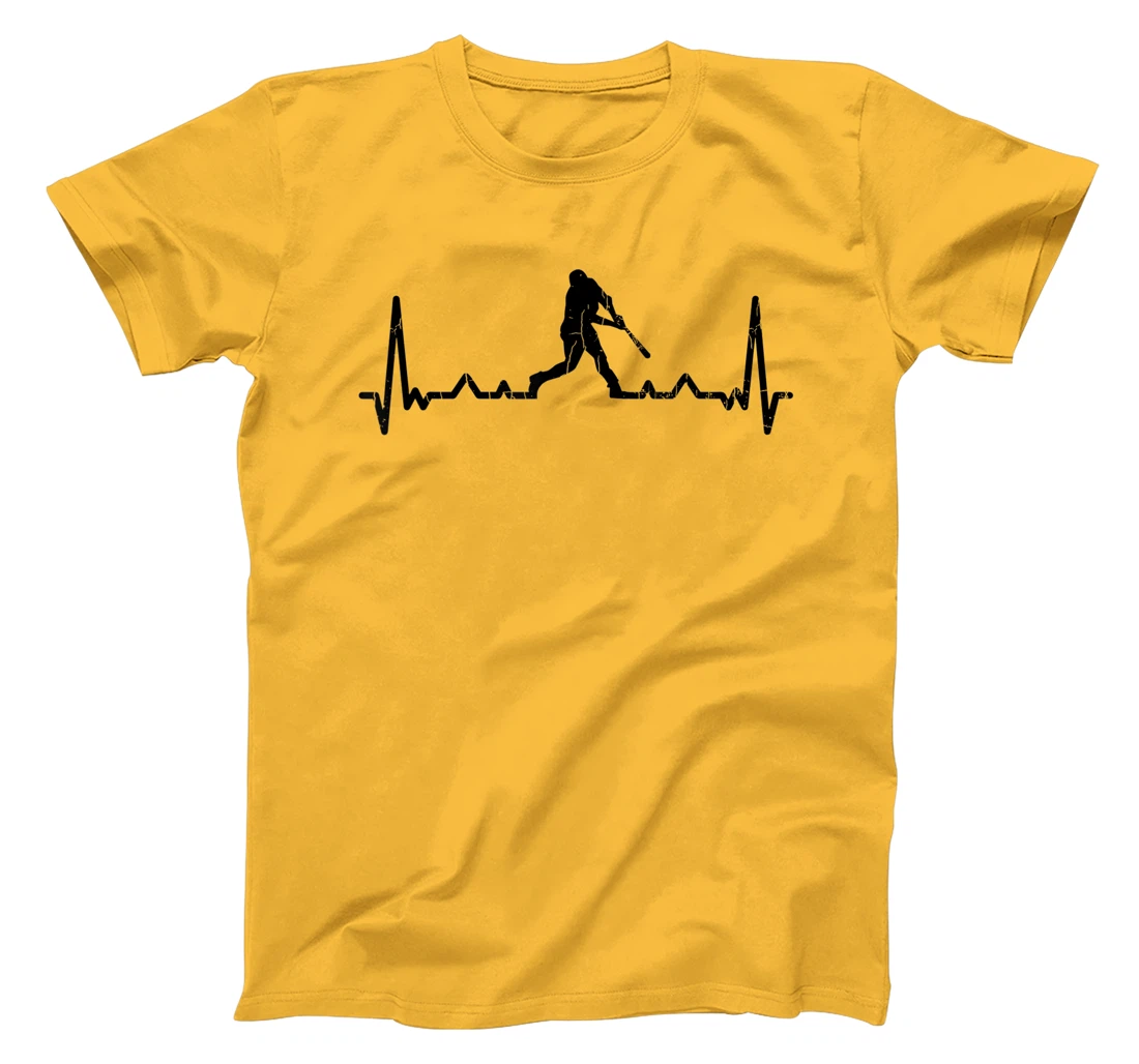 Womens Baseball Player Heartbeat Funny Coach Sports Graphic T-Shirt, Kid T-Shirt and Women T-Shirt