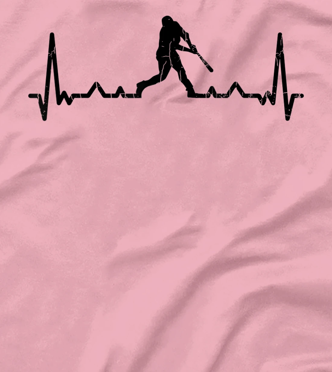Womens Baseball Player Heartbeat Funny Coach Sports Graphic T-Shirt, Kid T-Shirt and Women T-Shirt