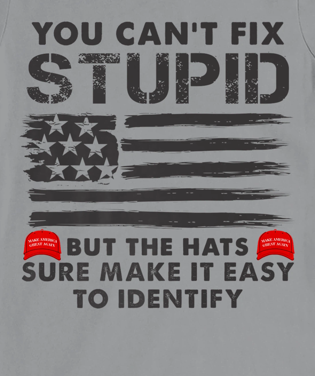 Womens You Can't Fix Stupid But The Hats Sure Make It Funny Costume T-Shirt, Women T-Shirt