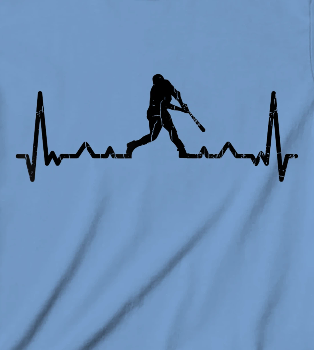 Womens Baseball Player Heartbeat Funny Coach Sports Graphic T-Shirt, Kid T-Shirt and Women T-Shirt