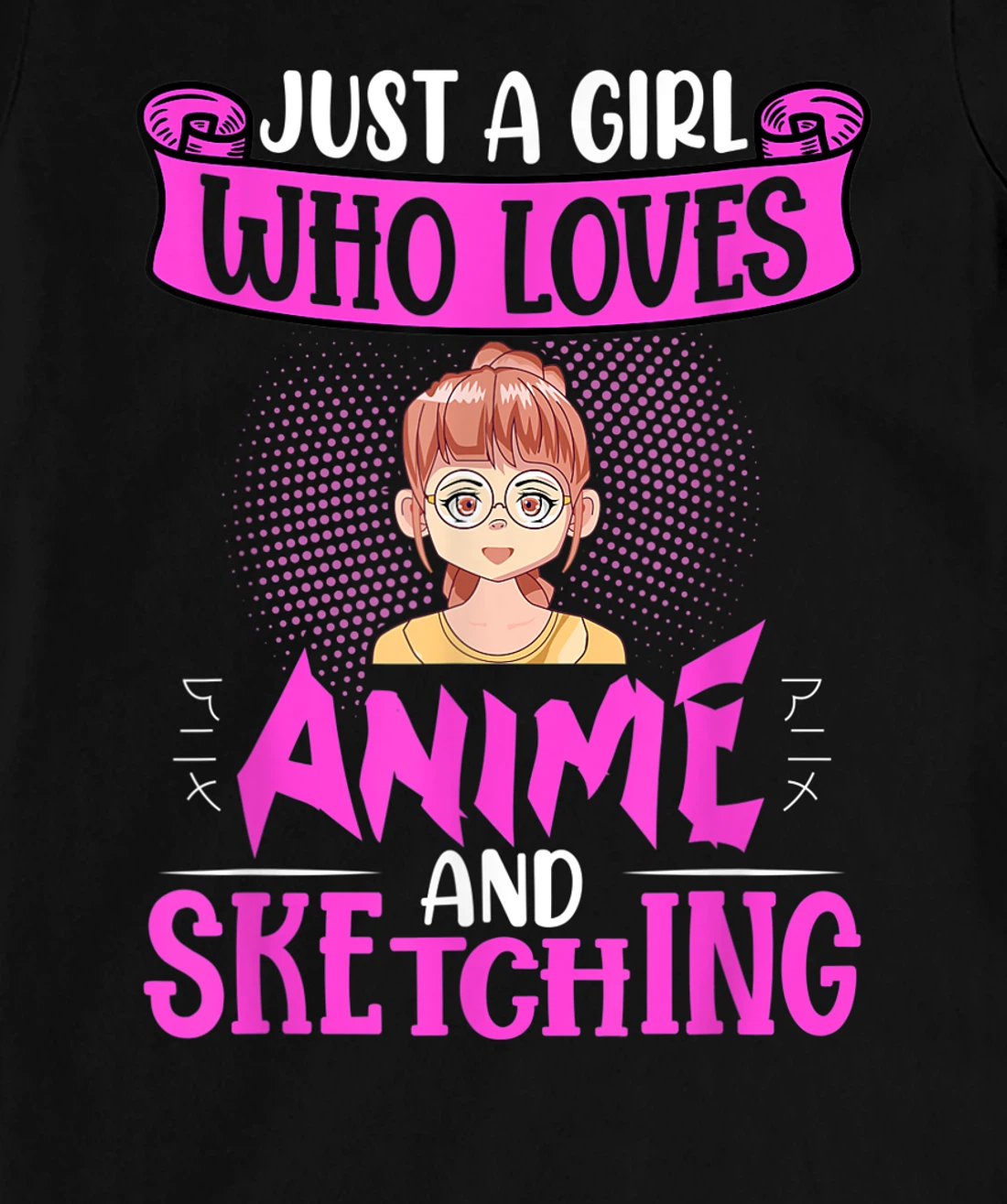Japanese girly nerd manga anime Waifu girl cosplay T-Shirt, Women T-Shirt