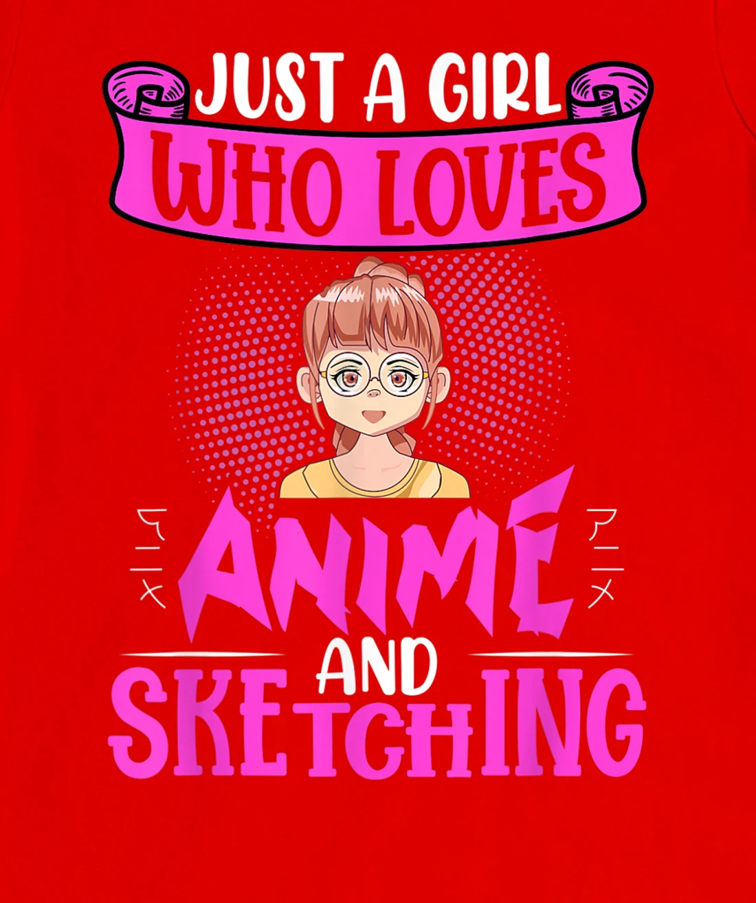 Japanese girly nerd manga anime Waifu girl cosplay T-Shirt, Women T-Shirt