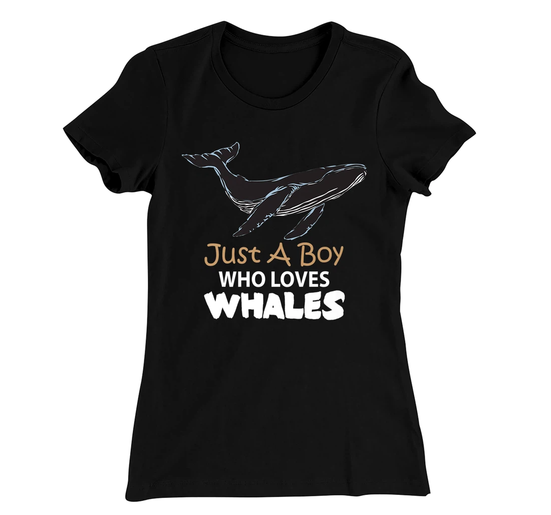 Just a Boy Who Loves Whales Tee Lovers T-Shirt, Women T-Shirt