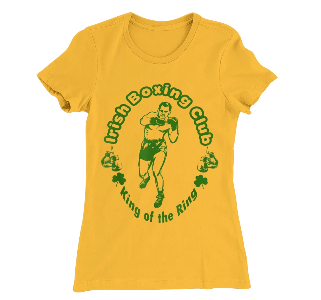 Vintage Irish Boxing Club Boxer King Retro Fighting Ireland T-Shirt, Women T-Shirt