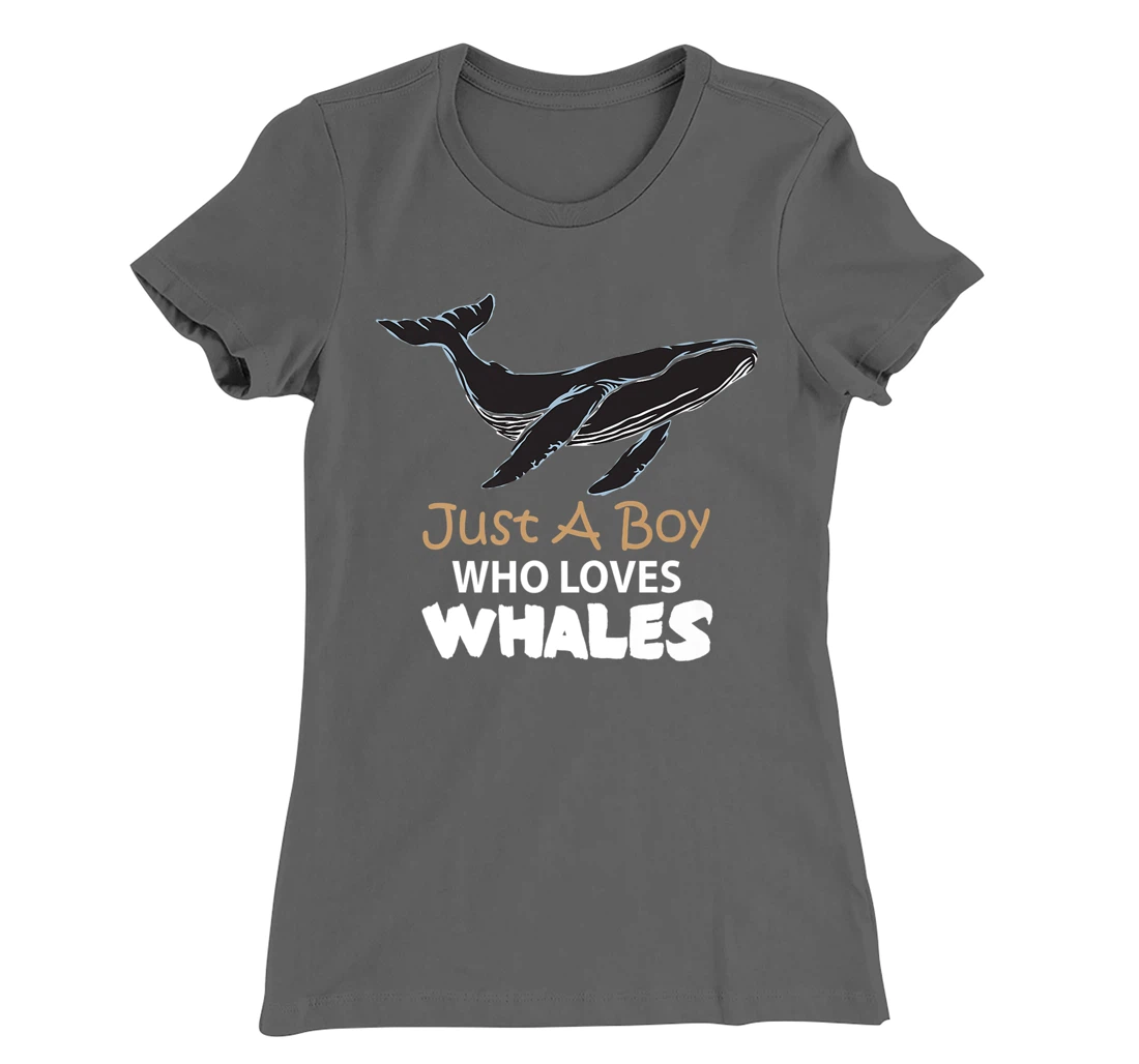 Just a Boy Who Loves Whales Tee Lovers T-Shirt, Women T-Shirt